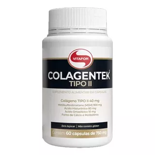 Suplemento Em Cápsulas Vitafor Colagentek Colágeno/minerais/vitaminas Sabor Neutro Em Pote De 60g Un