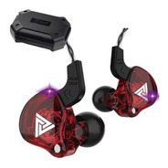 Qkz Ak6 Con Micro + Estuche Audifonos Auriculares Rojo