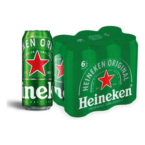 Promo Cerveza Heineken Lata 473ml X 24 Unidades Por Funda