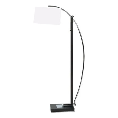 Lámpara De Pie Living Wengue Extensible Apto Led Gmg Negro Wengue