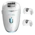Depiladora Skinpro Sense Gama Carga Usb Con 3 Cabezales Color Blanco