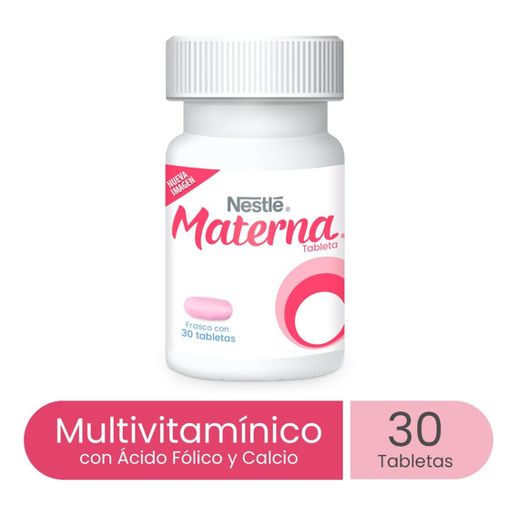 Suplemento Multivitamínico Nestlé Materna Frasco 30 Tabletas
