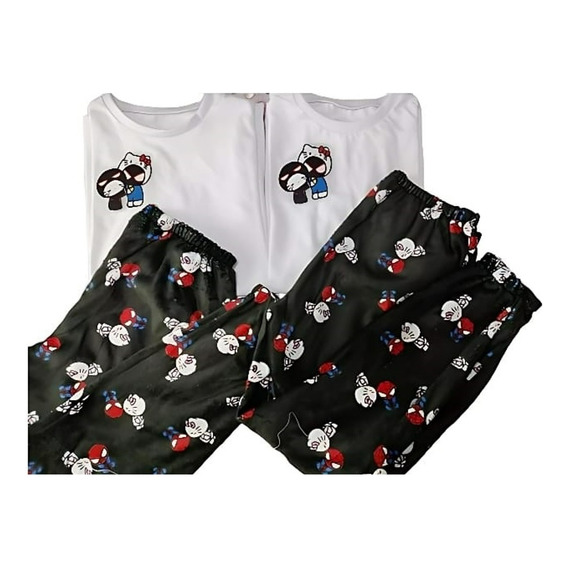 Pijama Pareja Hello Kitty Sanrio Playera + Pantalón Polar 