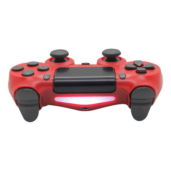 Joystick Compatible Ps4 Play4 Inalámbrico Entrada Auricular Color Rojo