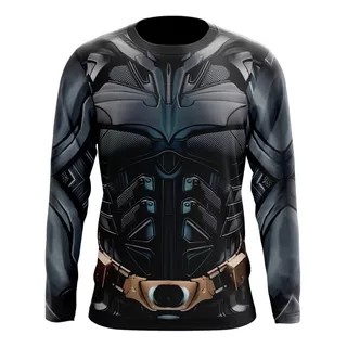 Playera Sublimada Batman Armadura Manga Larga