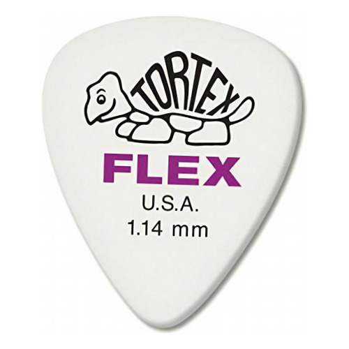 Jim Dunlop Dunlop Tortex Flex Standard 1.14mm Purple Guitar Color 1.14 Mm | Blanco