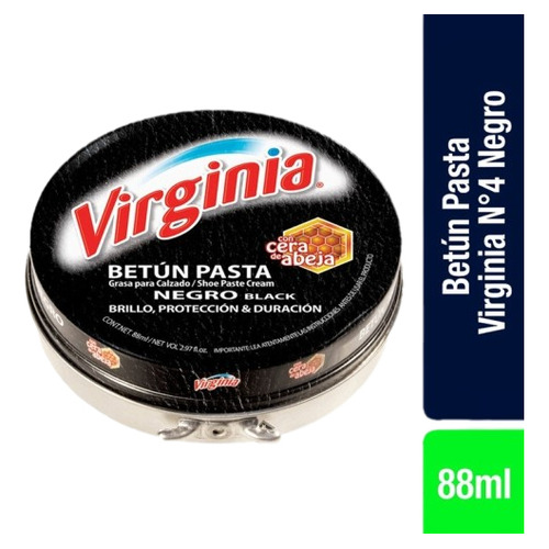 Virginia Betun Pasta N4 Negro 88ml