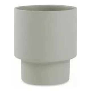 Cachepot Em Cimento Cinza Moderno Vaso Decorativo Plantas Liso