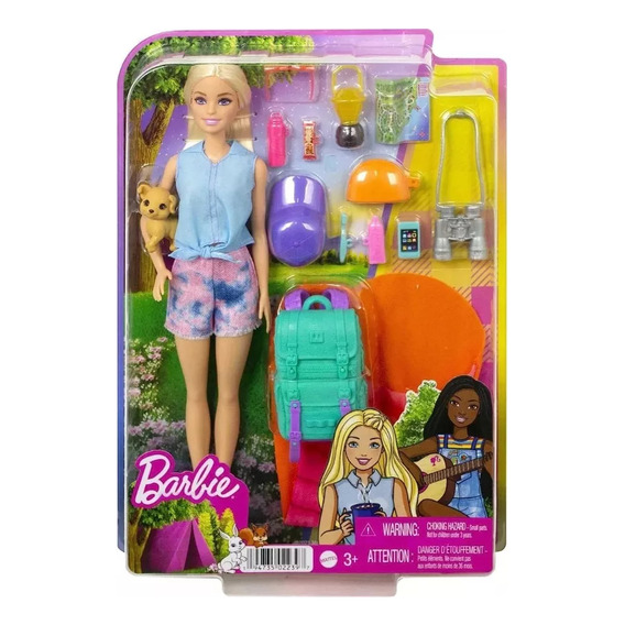 Muñeca Barbie Dia De Camping Malibu Mattel Hdf73