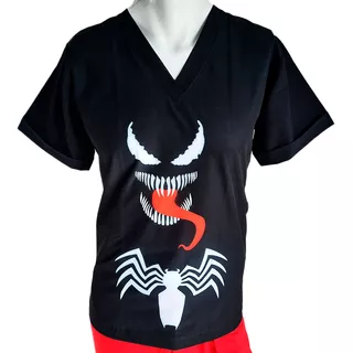 Conjunto Medico Scrub Quirurgico Hombre Repe Spiderman Venom