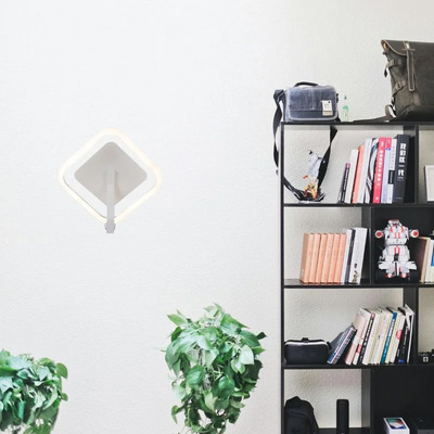 Aplique Pared Deplay Blanco Led 15w Deco Moderno Cie