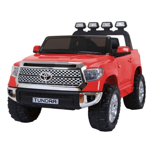 Camioneta Auto Batería Eléctrico 12v Toyota Tundra Infantil Color Rojo