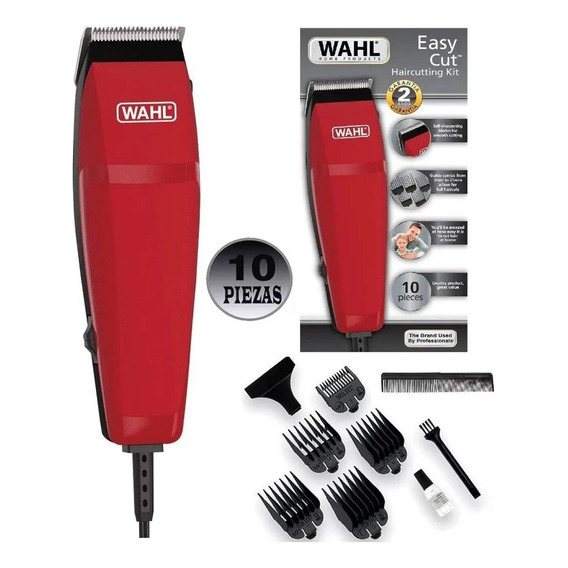 Máquina De Cortar Wahl Easy Cut Acero Inox 93142718 - Rojo