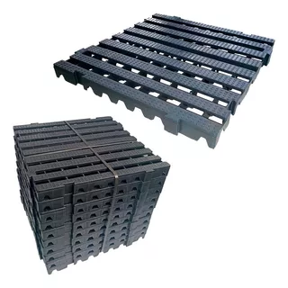 4 Pçs Piso Plástico Pallet Box 4,5 X 50x50 Estrado Multiuso