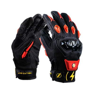 Guantes Moto Touch Dc Comics Kov Heroes Villanos Originales Color Flash Talla S (17.5cm - 19 Cm)