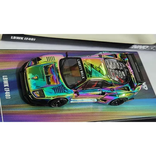 Inno64 Chase Ferrari F40 Lbwk Chrome Silver China Expo 2024 Inno64 Chase Ferrari F40 Lbwk Chrome Silver China Expo 2024