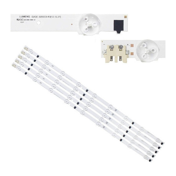 Kit 05 barras LED Samsung 32f5500 32f4300 32f5200 32f4200