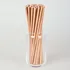 Sorbitos Ecologico Pack X 100 Sorbitos Biodegradable 20 Cms Marrón Claro