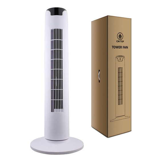 Ventilador De Torre Oscilante Silencioso 90cm Blanco