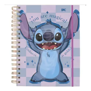 Caderno Smart Universitário Stitch 80 Fls - Dac