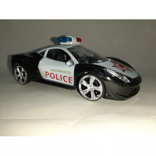 Brinquedo Carrinho de Policia c/ Controle Remoto Preto - Shop Macrozao