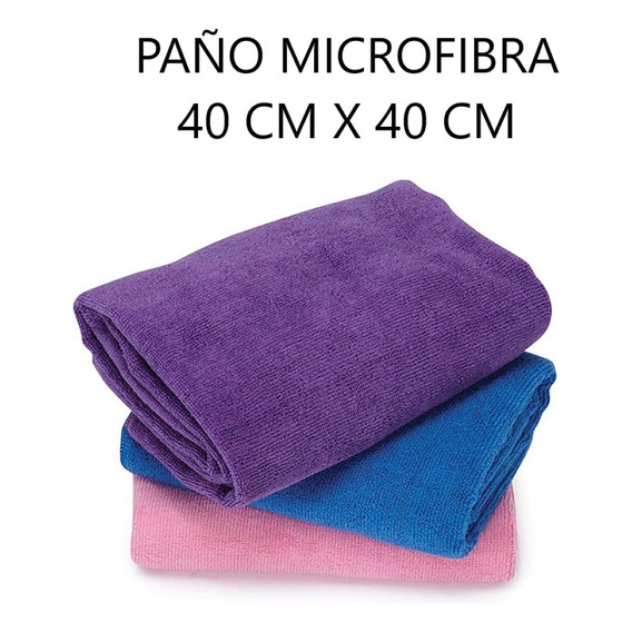 Microfibra Paño Rejilla 38 X 40 Cm Multiuso Auto X 6 Unidade