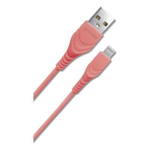 Cable Celular Lightning 2amper Carga Rapida 2 Metros Skyway Color Rosa