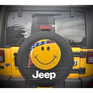 Cubierta Forro Llanta Repuesto Jeep Wrangler Cara Feliz 