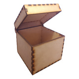 Caja Tipo Bisagra Mdf3mm 10x10x10 Cm