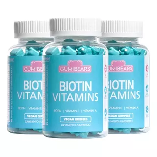 Gumi Bears Biotin 3 Meses - Vitaminas Para El Pelo
