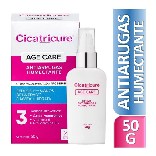 Cicatricure Age Care Antiarrugas Humectante Crema Facial 50g Tipo De Piel Mixta