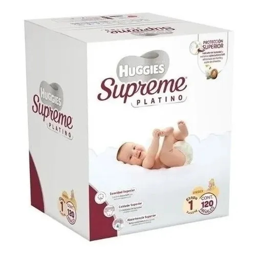 Pa ales Huggies Supreme Platino Etapa 1 Unisex 120 Pa ales G nero