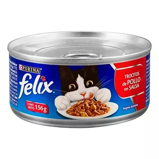 Lata Para Gato Félix Trozos De Pollo En Salsa 24unidades