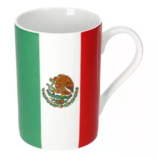 Taza Tarro De Café Y Te Bandera De Mexico | Ko-340 Color Multicolor