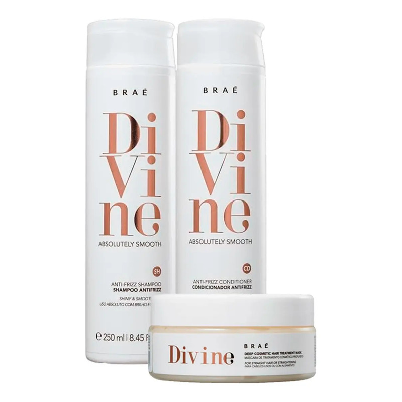 Braé Kit Divine Shampoo + Condicionador + Máscara Braé Kit Divine Shampoo + Condicionador + Máscara