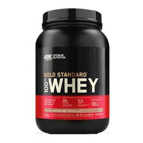 Suplemento en polvo Optimum Nutrition  Proteína Gold Standard 100% Whey proteína sabor mocha cappuccino en pote de 907g