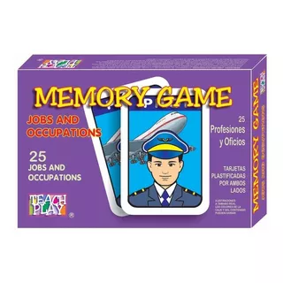 Juego De Memoria Jobs And Occupations Teach Play 50 Tarjetas