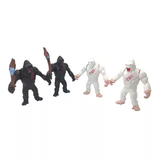 Juguete King Kong Vs Rampage Gorila Figuras Mono Chango Axe