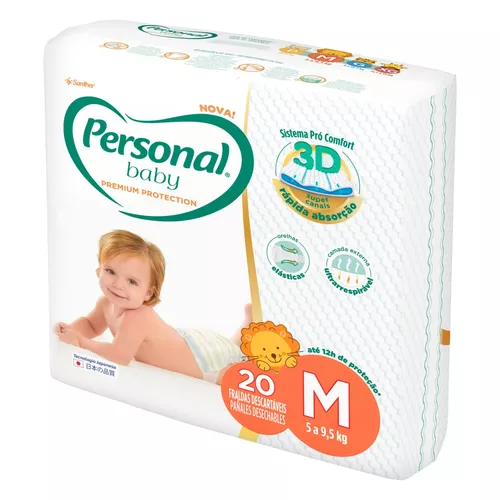 Fralda Personal Baby Premium Protection Tamanho G 30 Unidades