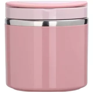 Termo Bento P/ Alimento - Recipiente Sellado Comida 630 Ml Color Rosa Chicle