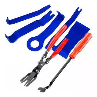 Kit Extractor Clips Plasticos Paneles Tablero 7 Pzas E.