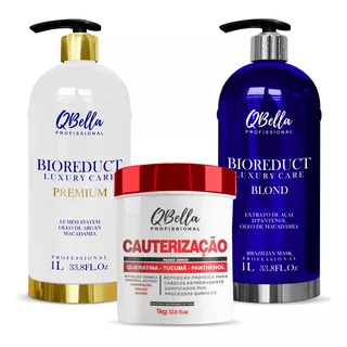 Kit Qbella - Bioreduct Premium / Blond Cauterização 1kg