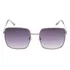 Anteojos de sol Guess GU7615 armazón plateado y lente gris