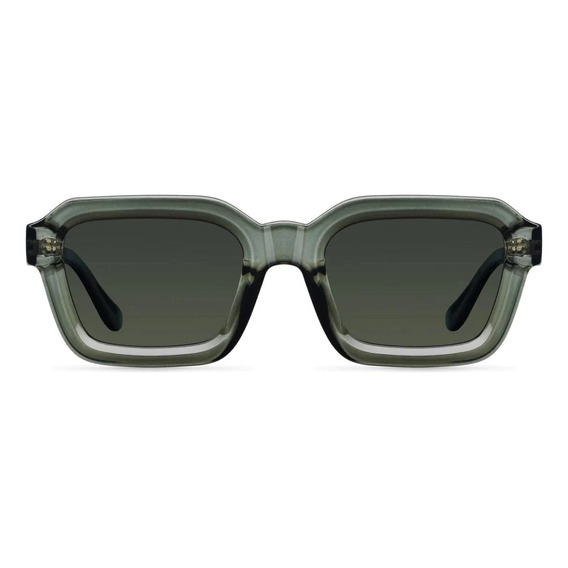 Lentes De Sol Meller Polarizados Uv400 - Nayah Fog Olive Lente Verde Oscuro Varilla Verde Oscuro Armazón Verde Oscuro