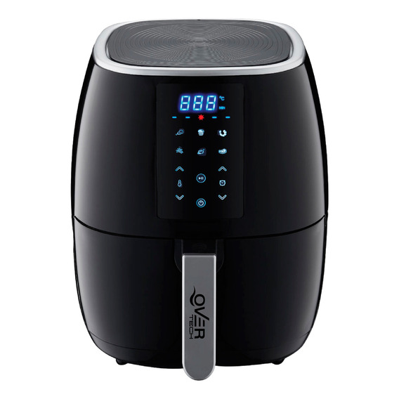 Freidora Overtech Electrica Sin Aceite De Aire 1600w 5 Litros Air Fryer Ov-106 Multifuncion Timer Digital