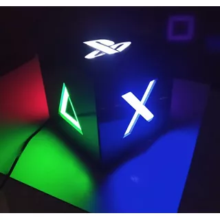 Luminária Cubo Abajur Game Playstation Xbox Slaser