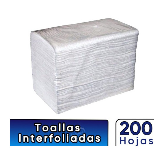  Toalla Papel Interfoliada Doble Hoja Paquete - 200 Hojas