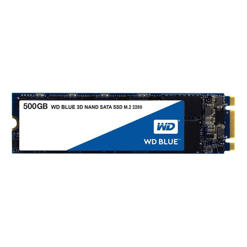 Disco sólido SSD interno Western Digital  WDS500G2B0B 500GB azul