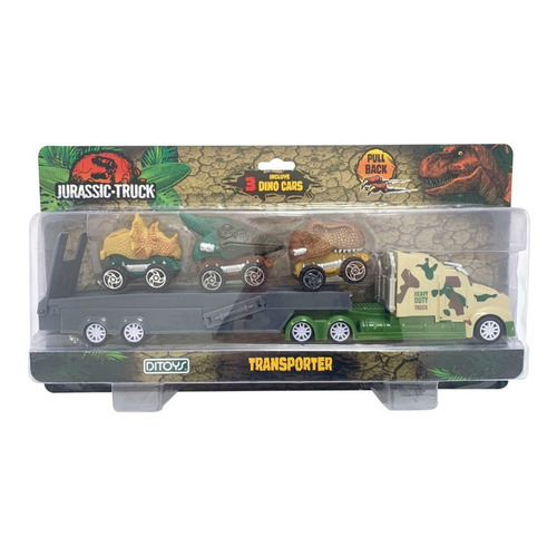 Camion Transporta Dinosaurios Dino Car Jurassic Truck Ditoys