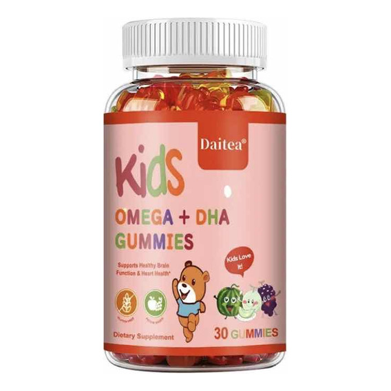 60 Gomitas Multivitamínico Niños Omega+dha, Memoria Y Salud